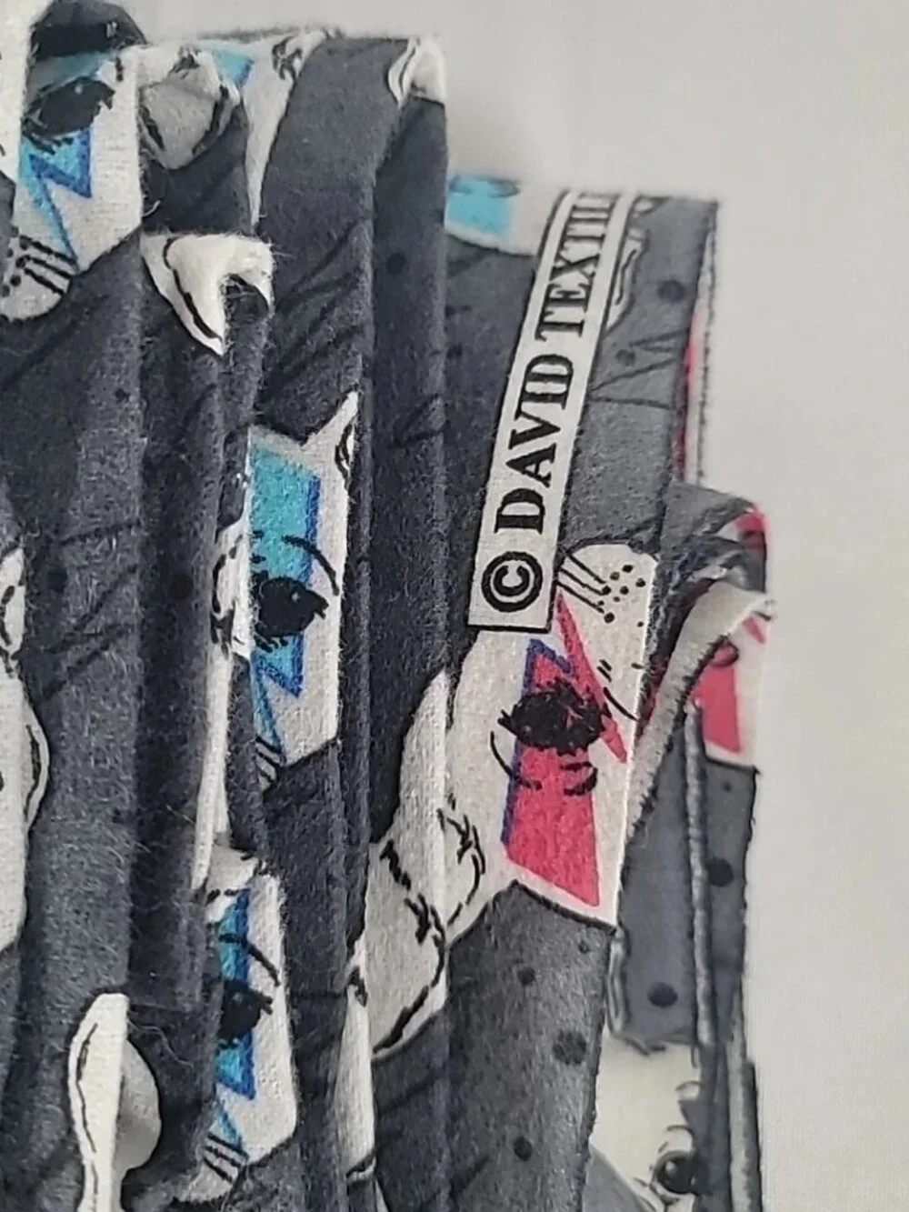 David Textiles Bowie Ziggy Stardust French Bulldog Pop Art Jersey Fabric 6 yds